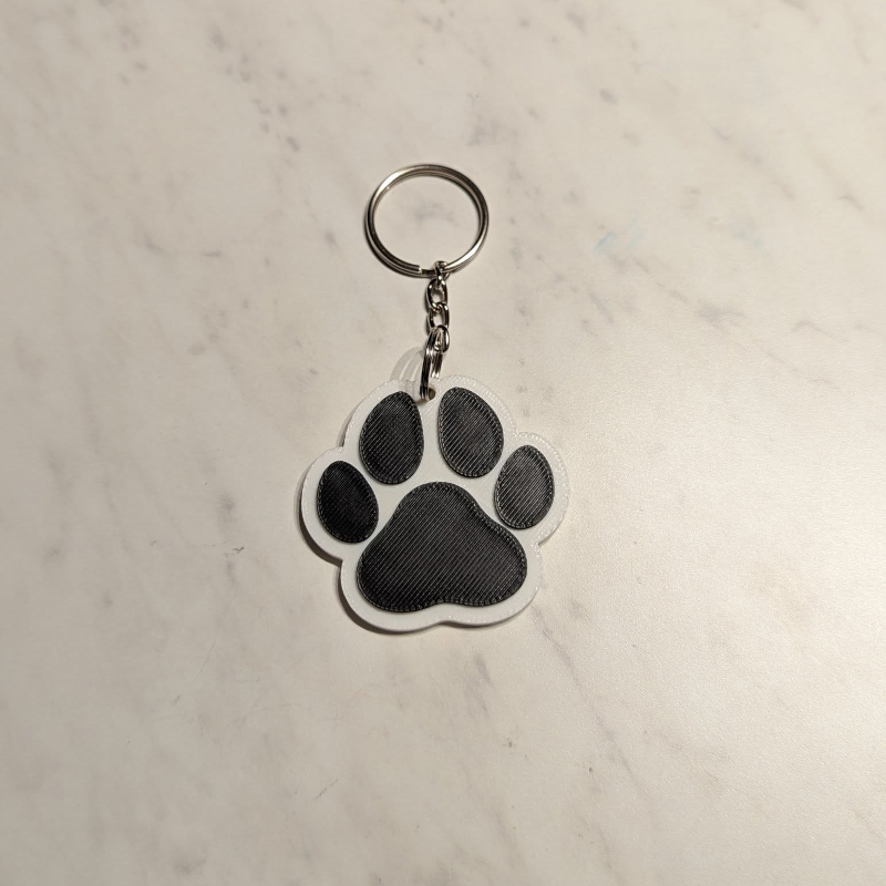 Pawprint Keychain