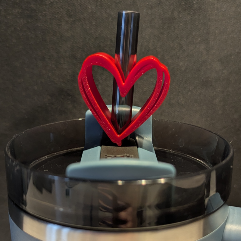 Heart Straw Topper