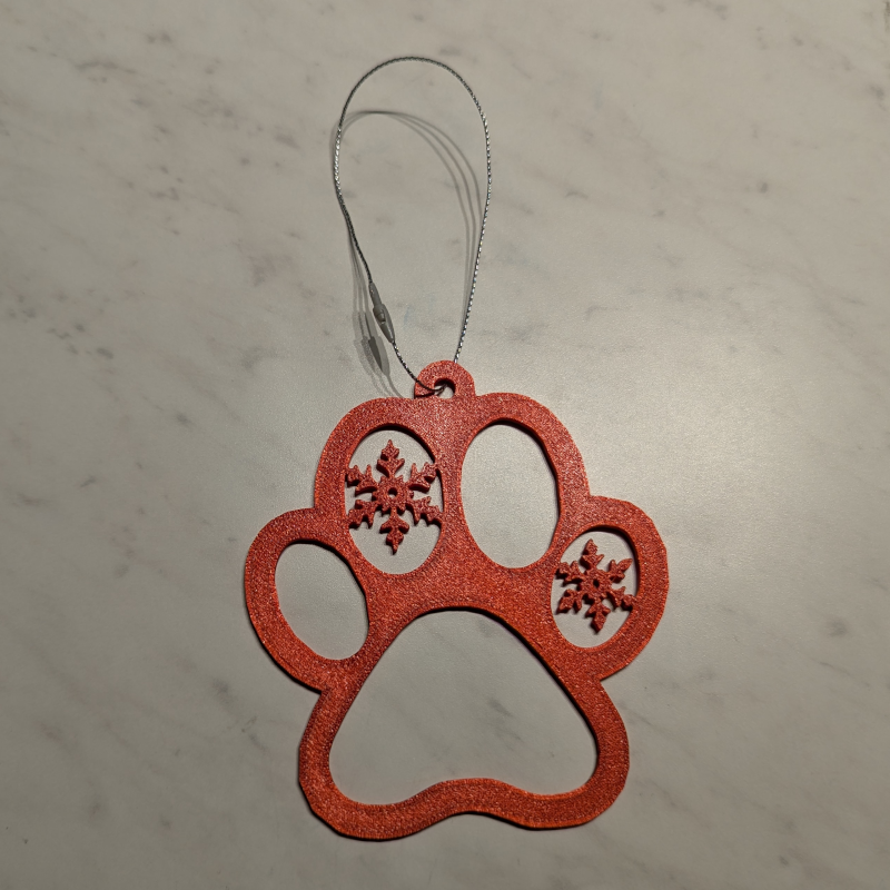Pawprint Ornament