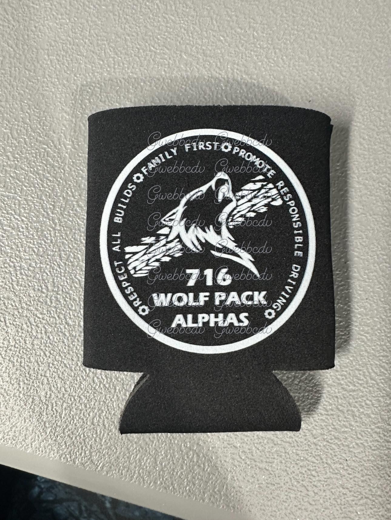 716 Wolfpack Alphas Can Koozie