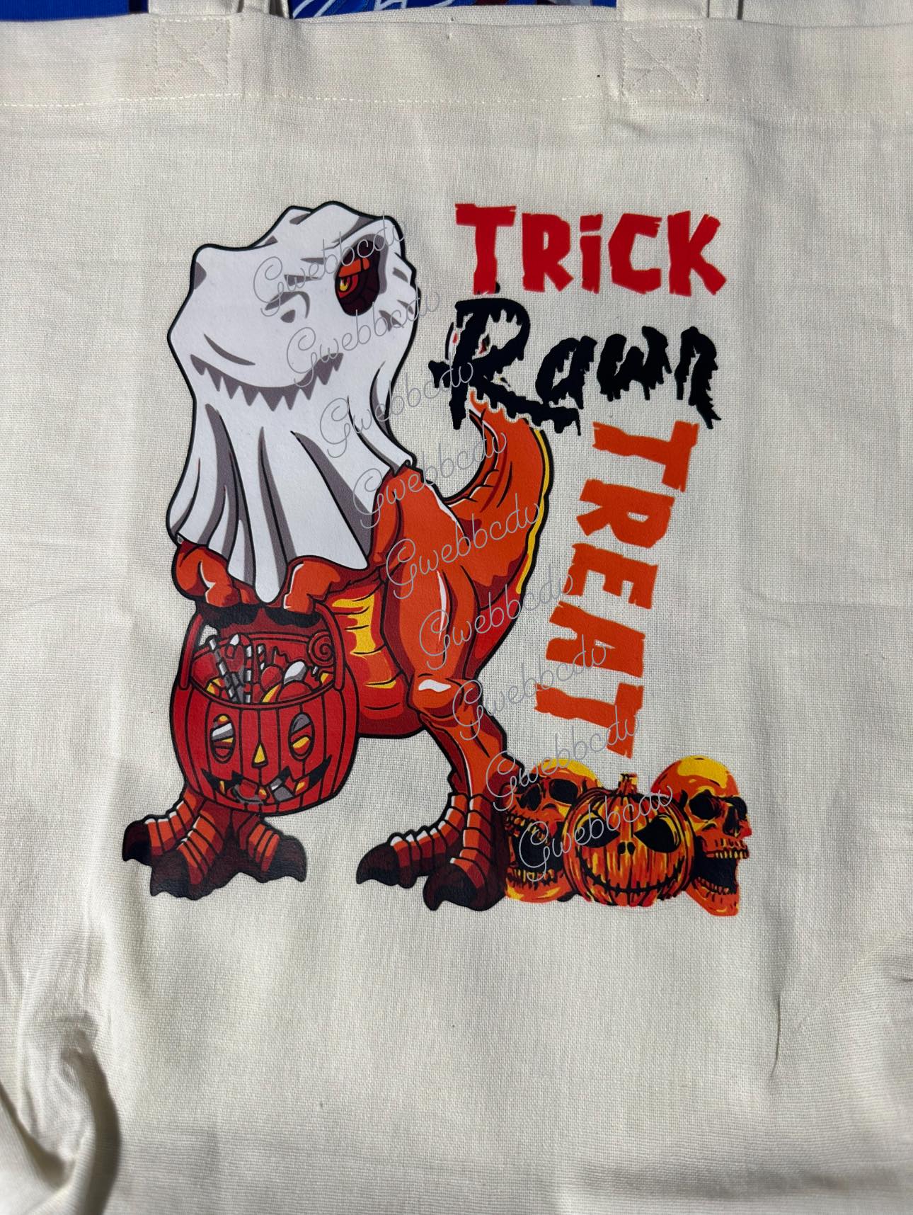 Orange Dino Trick Rawr Treat Bag