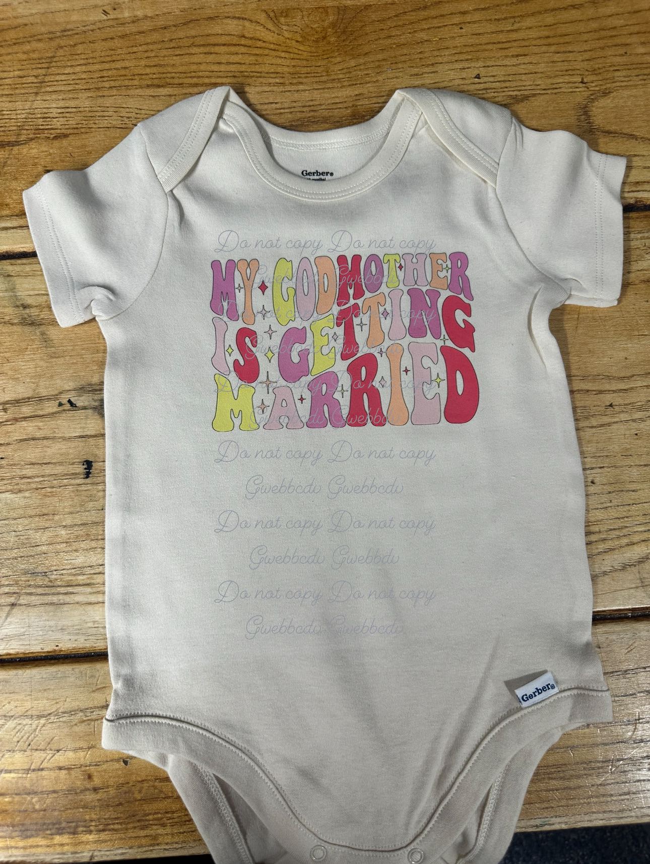 Godmother Getting Married Onesie