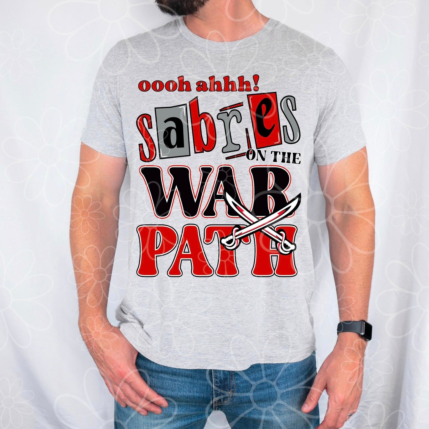 Sabre On A War Path Red