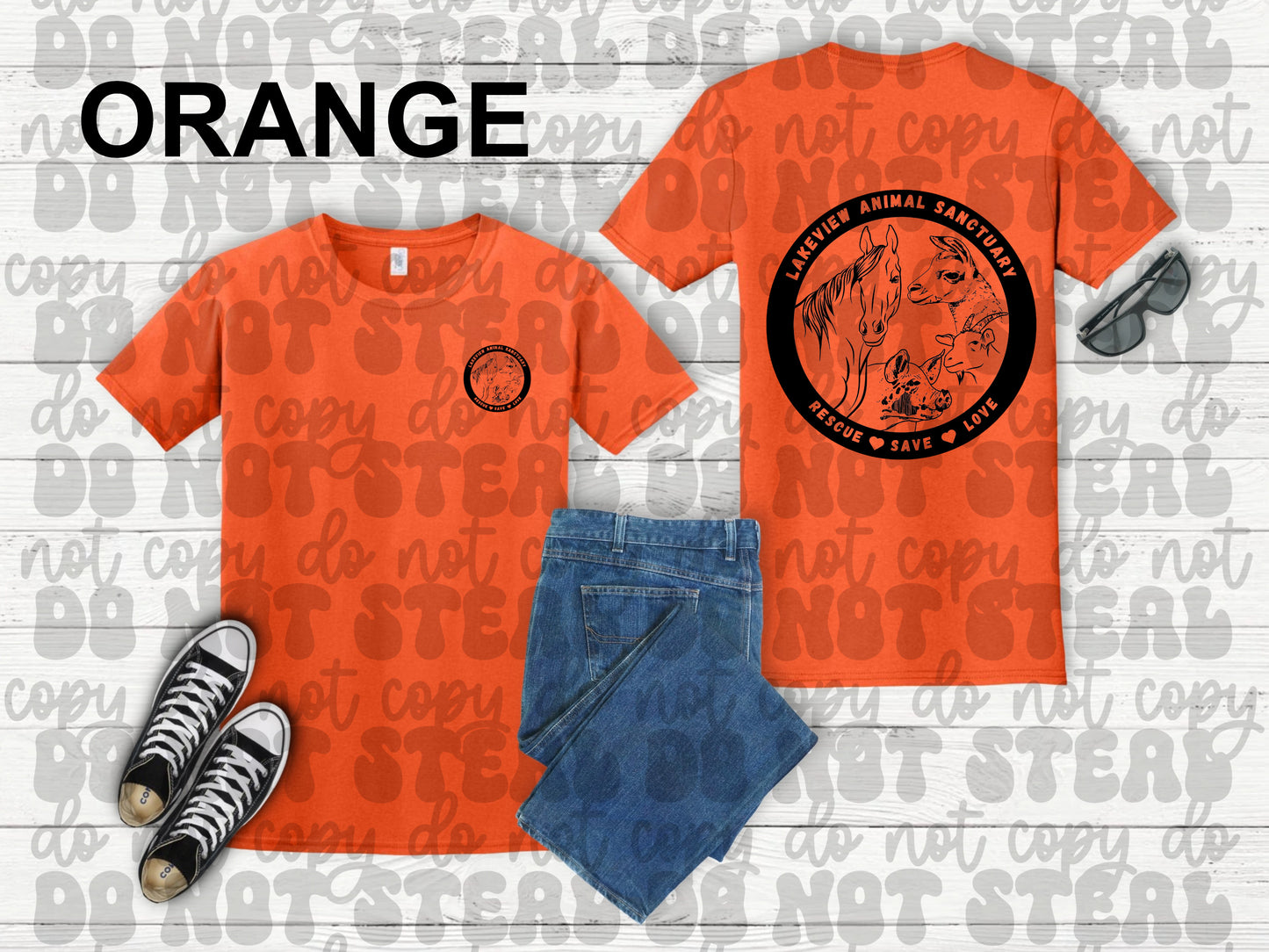 Lakeview Animal Sanctuary Short Sleeve Shirts