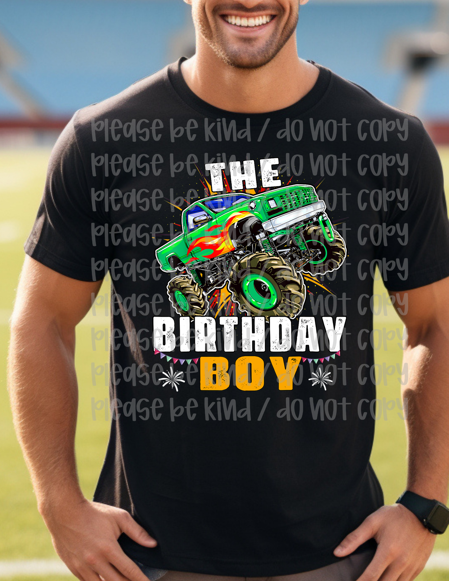 The Birthday Boy Green Truck