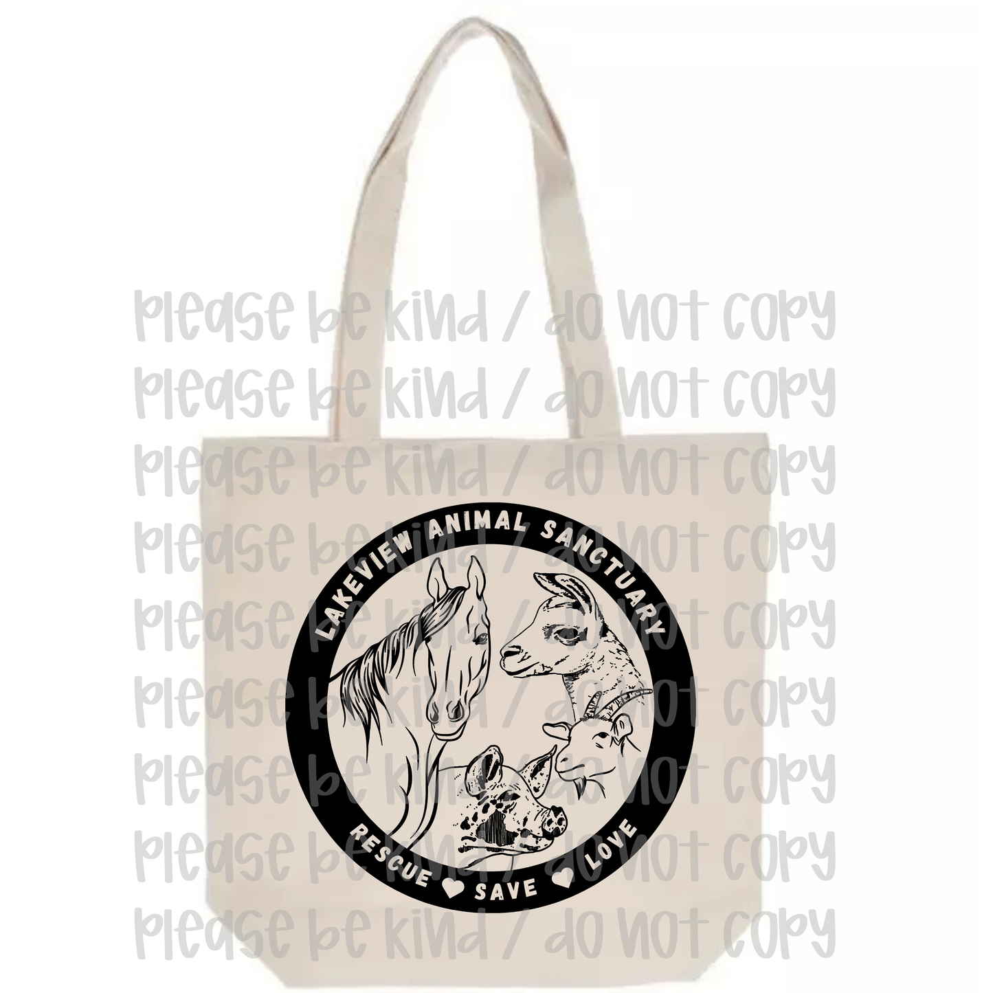 Lakeview Animal Sanctuary Tote Bag