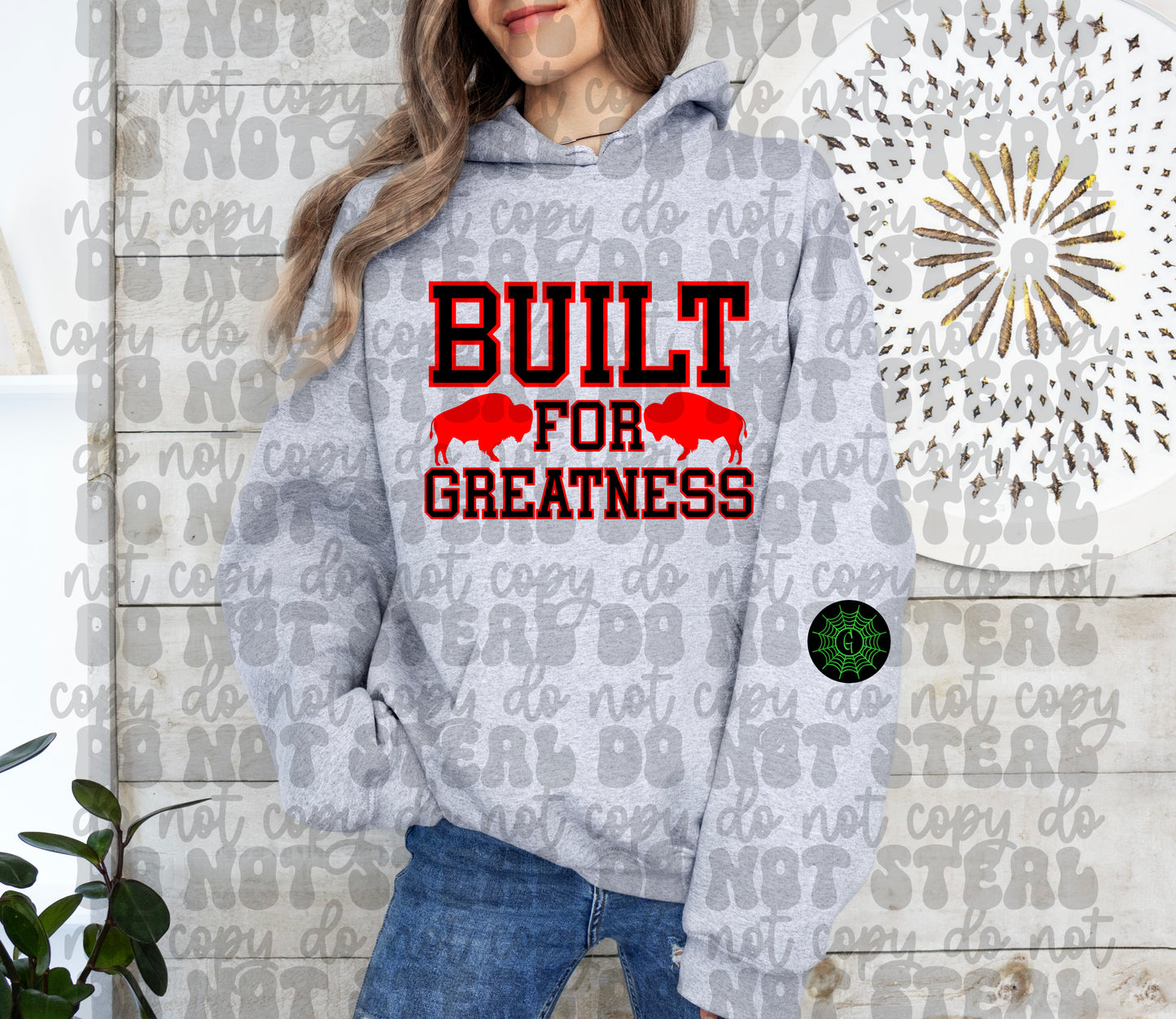 Built For Greatness Red Hockey