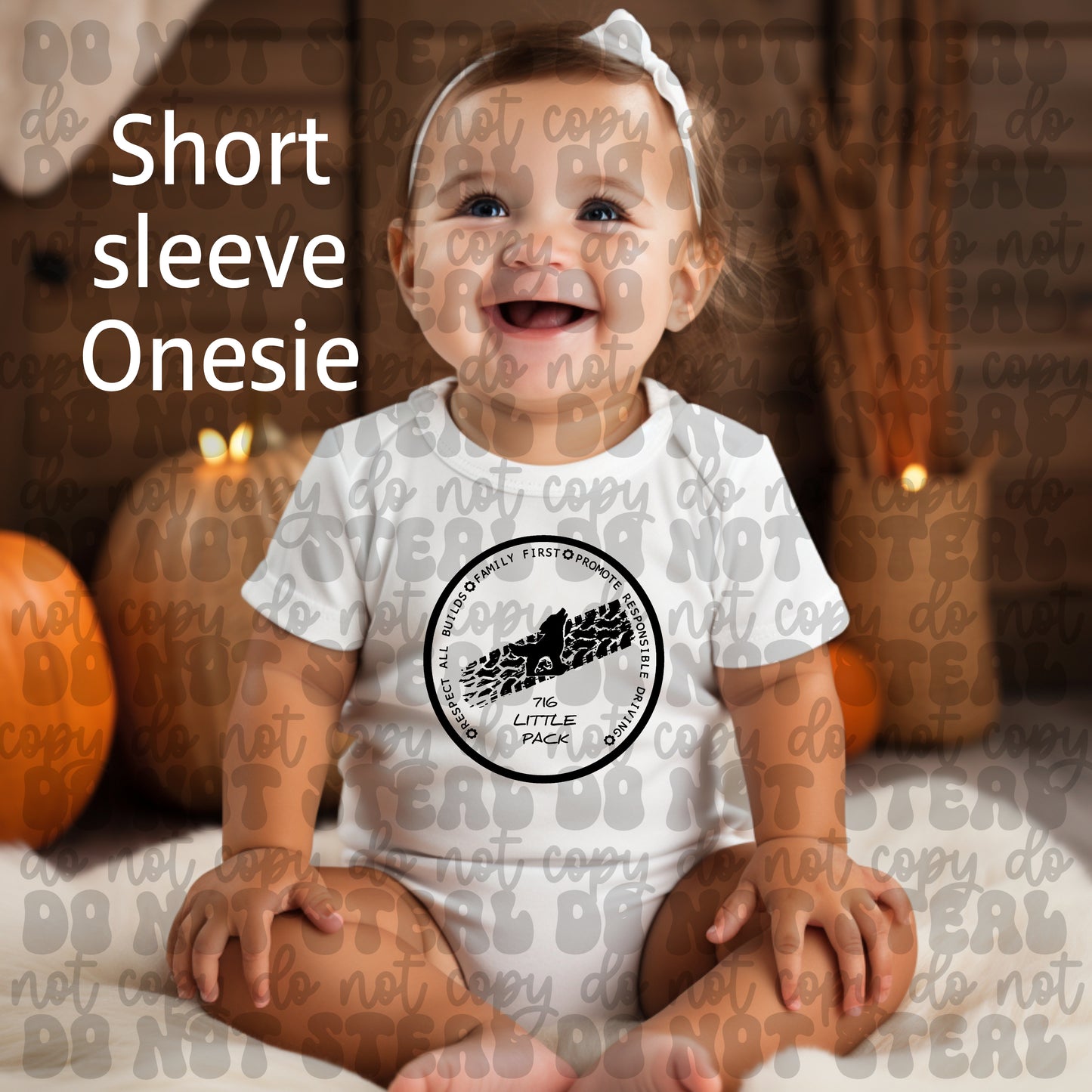 Lil Pack White Onesie