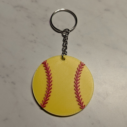 Softball Keychain