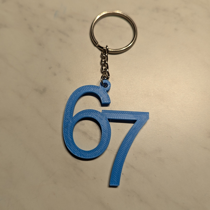 6 7 Keychain