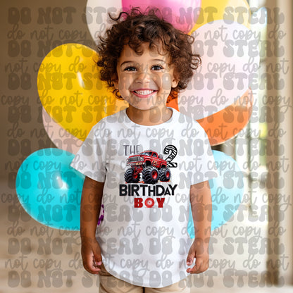 Red Monster Truck Birthday