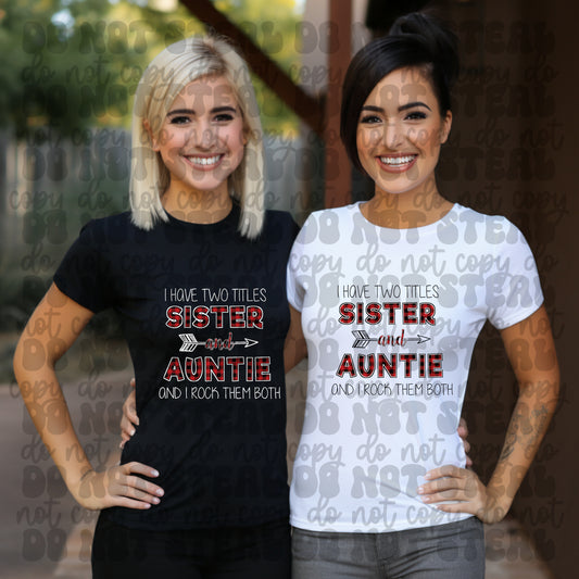 2 Titles Sister & Auntie