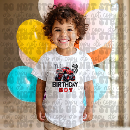 Red Monster Truck Birthday