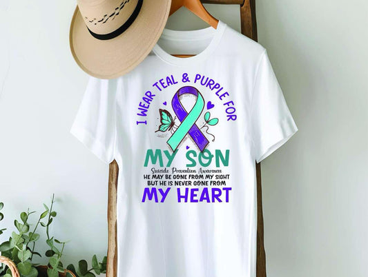 I Wear Teal & Purple For My Son