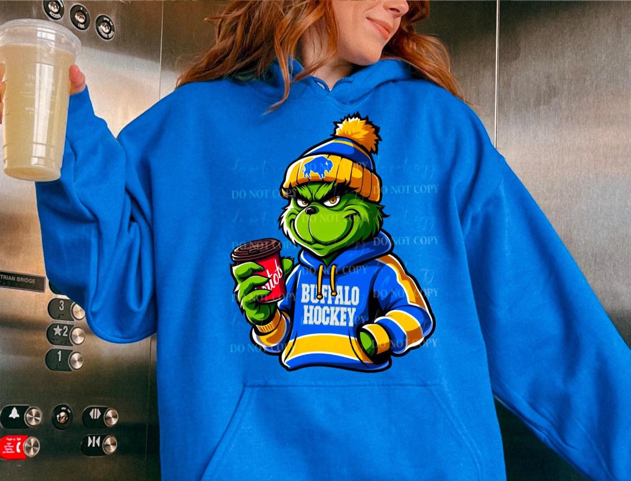 Buffalo Hockey Blue Grinch