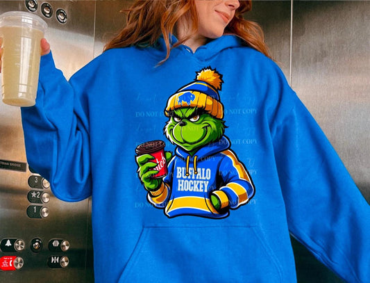 Buffalo Hockey Blue Grinch