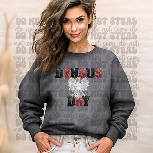 Faux Sequin Dyngus Day Falcon
