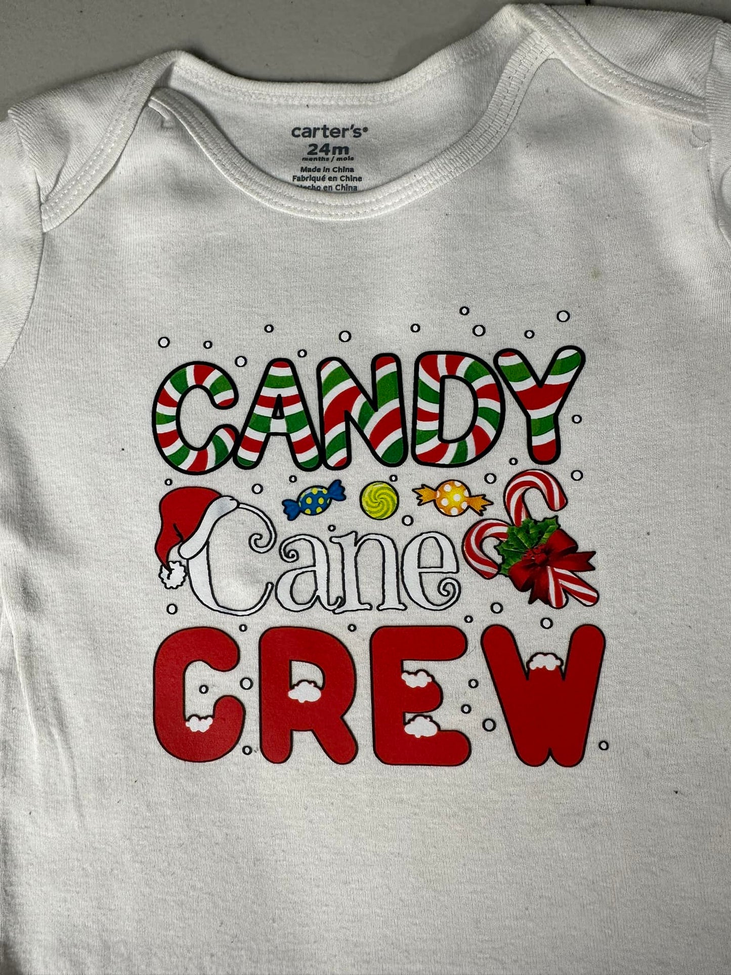 Candy Cane Crew Onesie