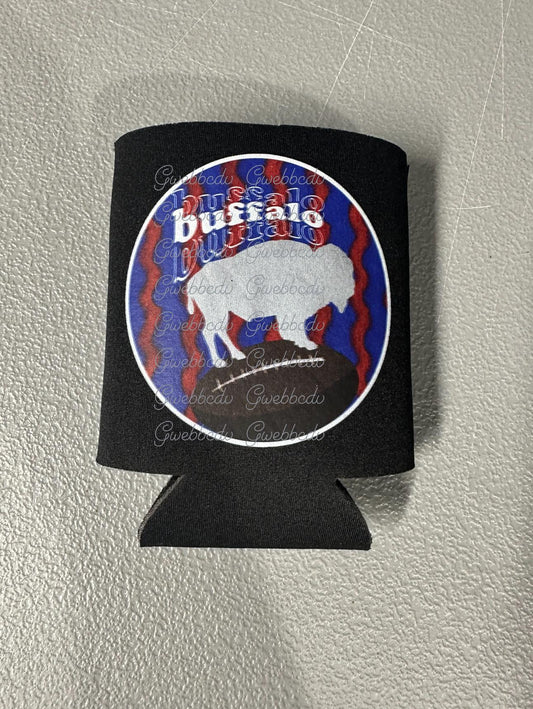 Circle Buffalo Can Koozie