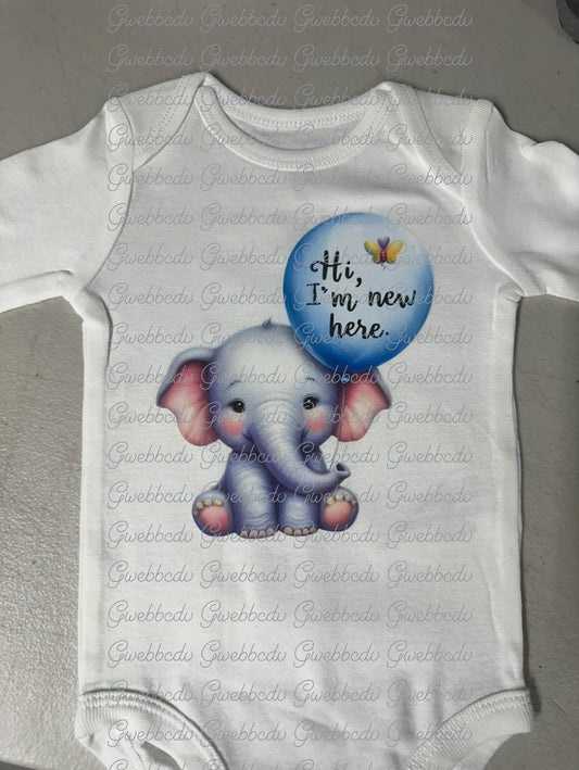 Hi Im New Here Onesie