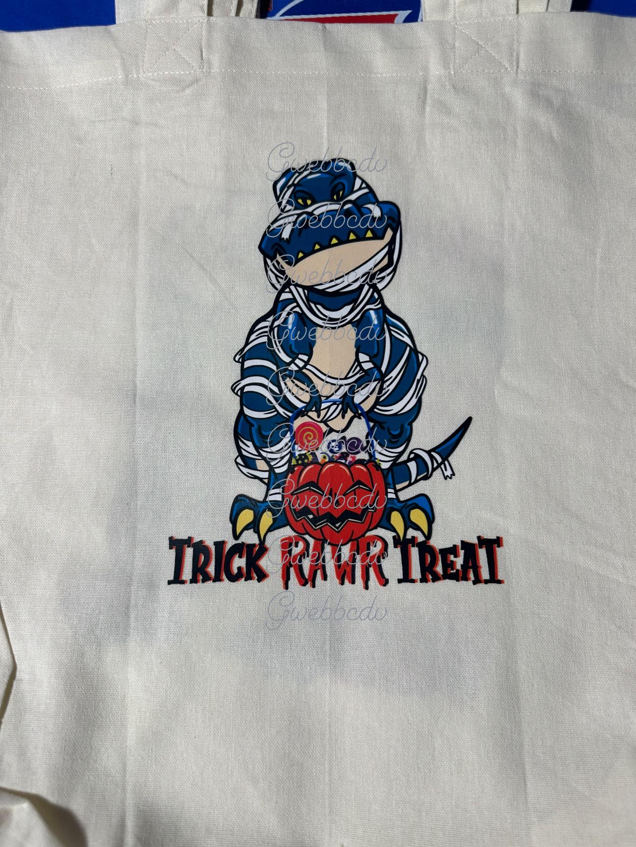 Blue Dino Trick Rawr Treat Bag