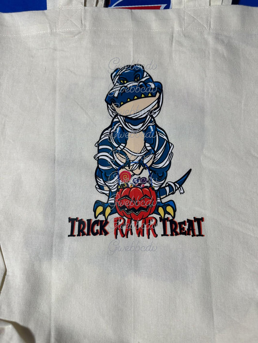 Blue Dino Trick Rawr Treat Bag