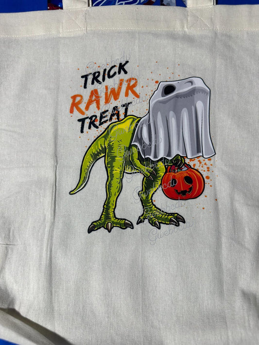 Green Dino Trick Rawr Treat Bag