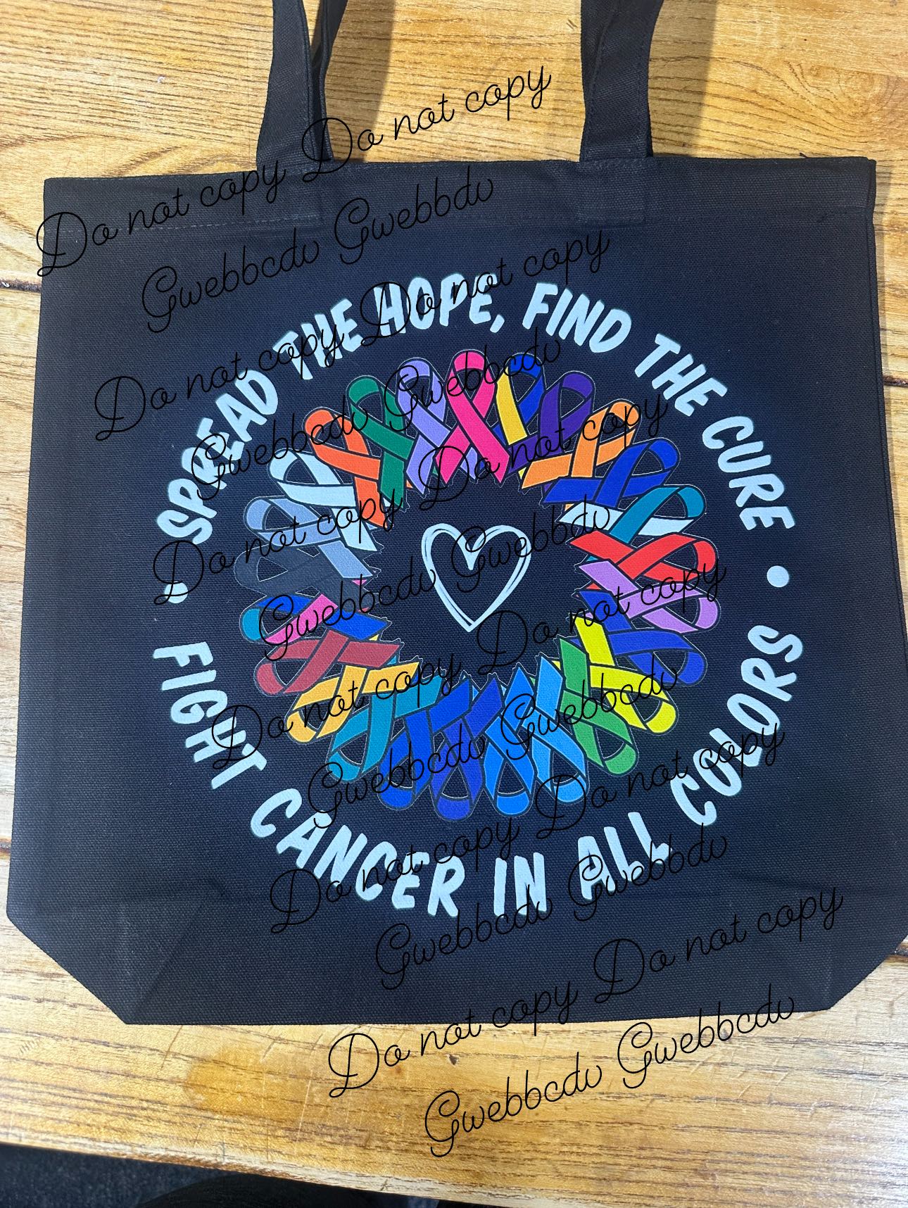 Fight Cancer In All Colors Tote Bag