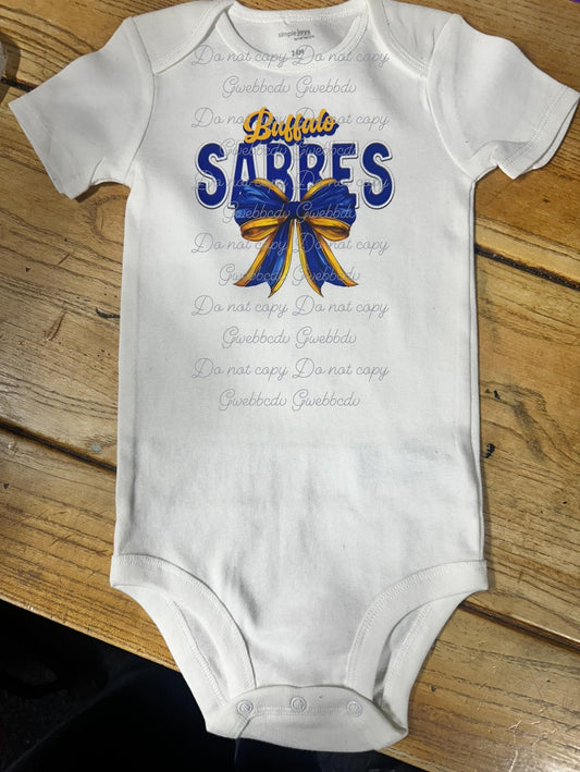 Buffalo Sabres Bow Onesie