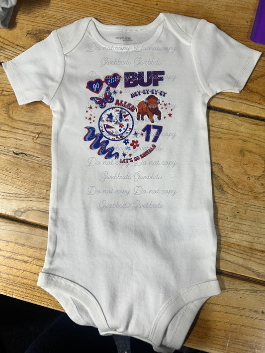Buffalo Collage Onesie
