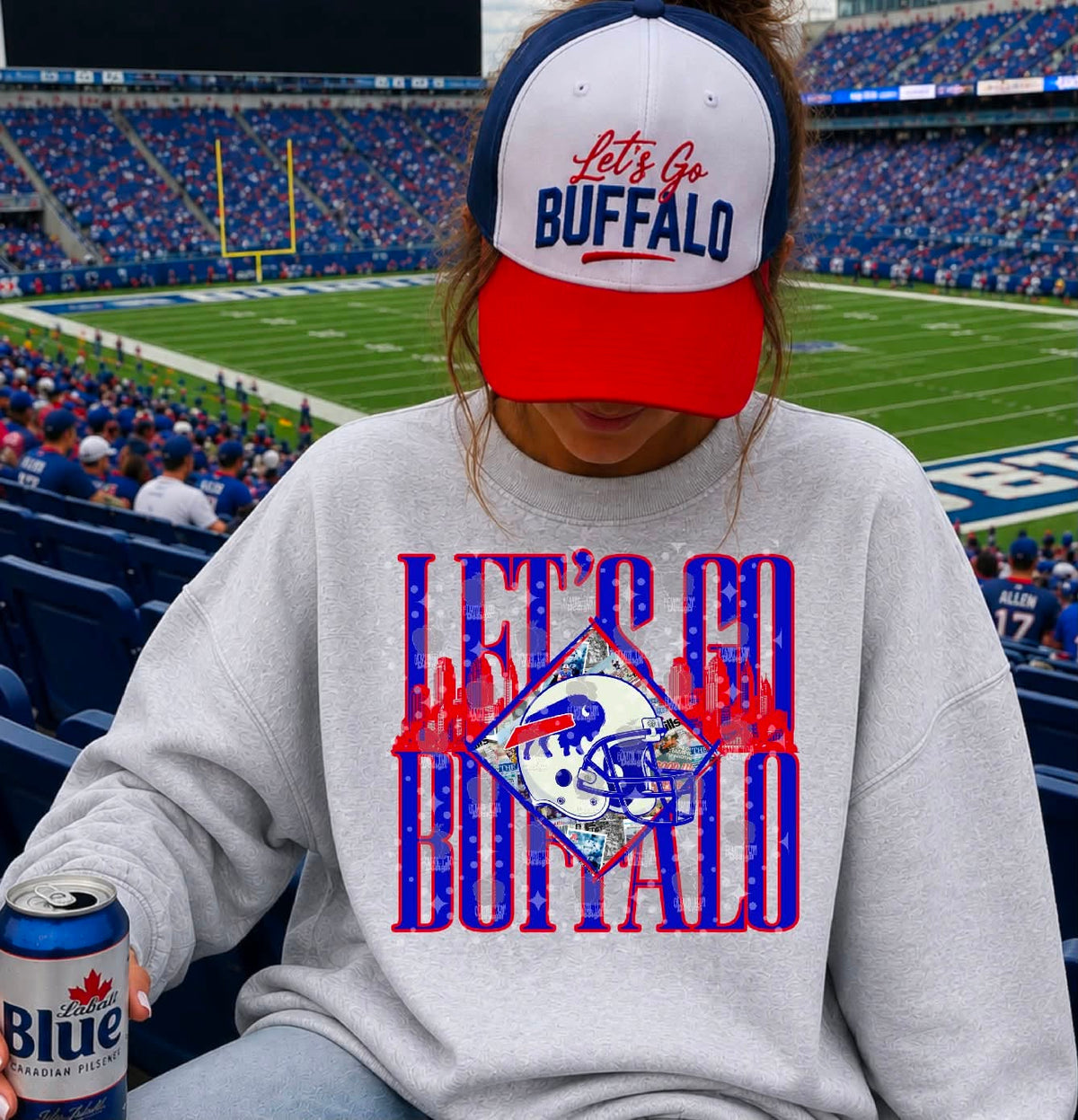 Lets Go Buffalo Skyline