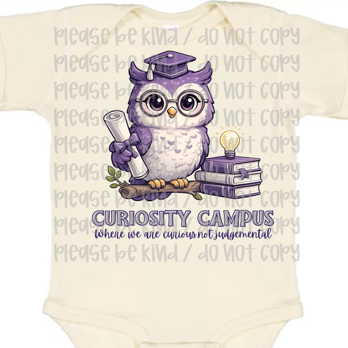 Curiosity Campus Books Onesie