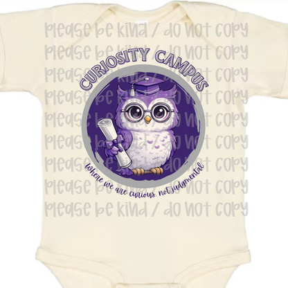Curiosity Campus Circle Onesie