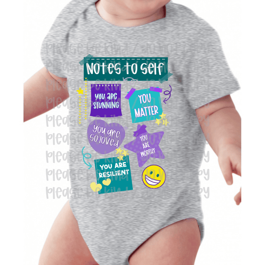 Notes To Self Onesie