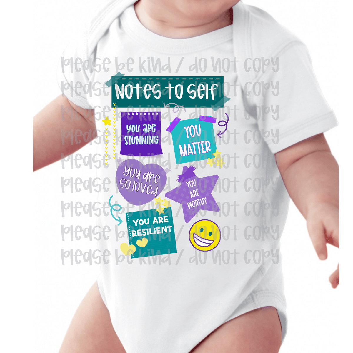 Notes To Self Onesie