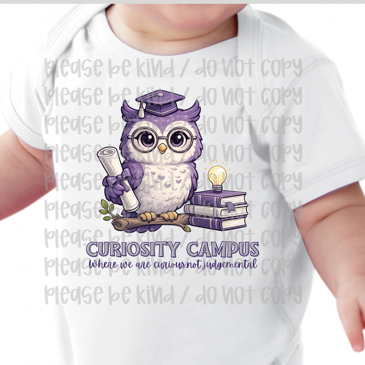 Curiosity Campus Books Onesie