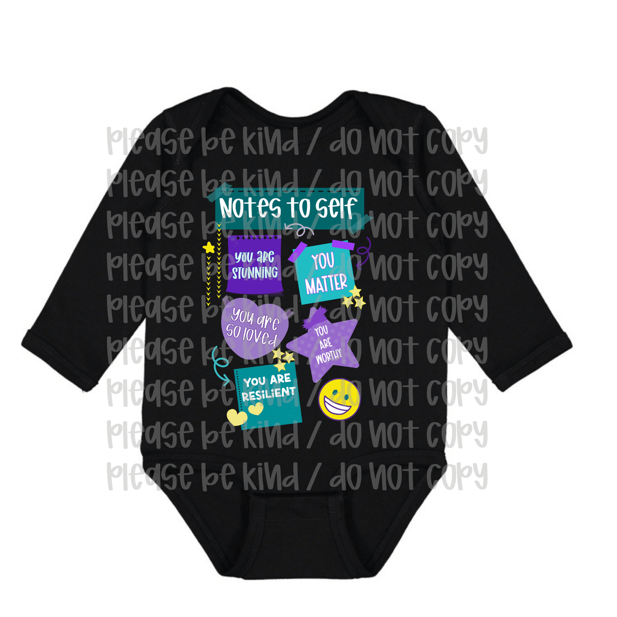 Notes To Self Onesie