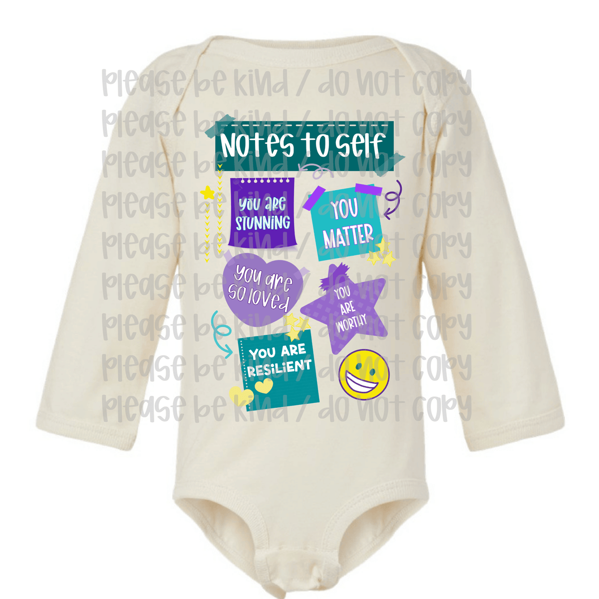 Notes To Self Onesie
