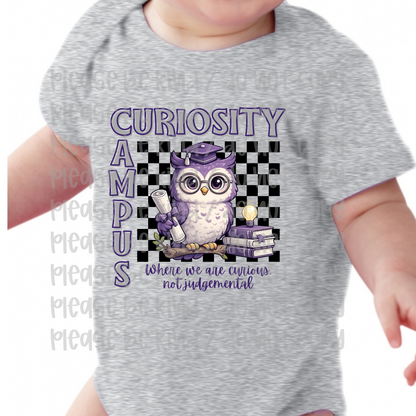 Curiosity Campus Checkered Onesie