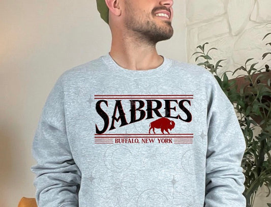 Buffalo Hockey Retro Stripes