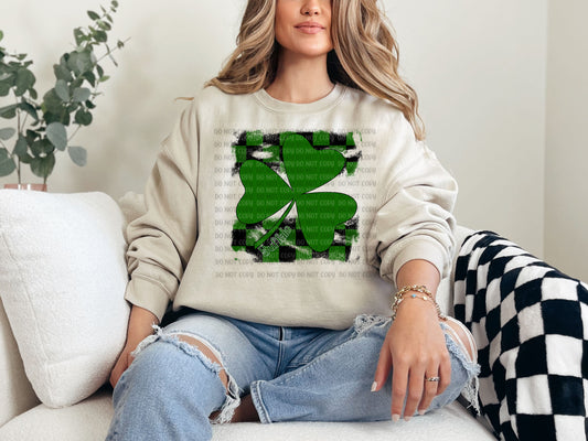 Checkered Buffalo Shamrock