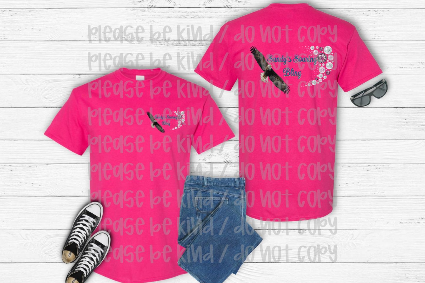 Sandy’s Soaring Bling Apparel