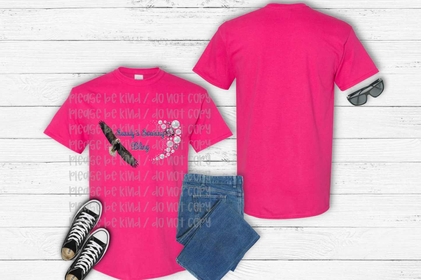 Sandy’s Soaring Bling Apparel