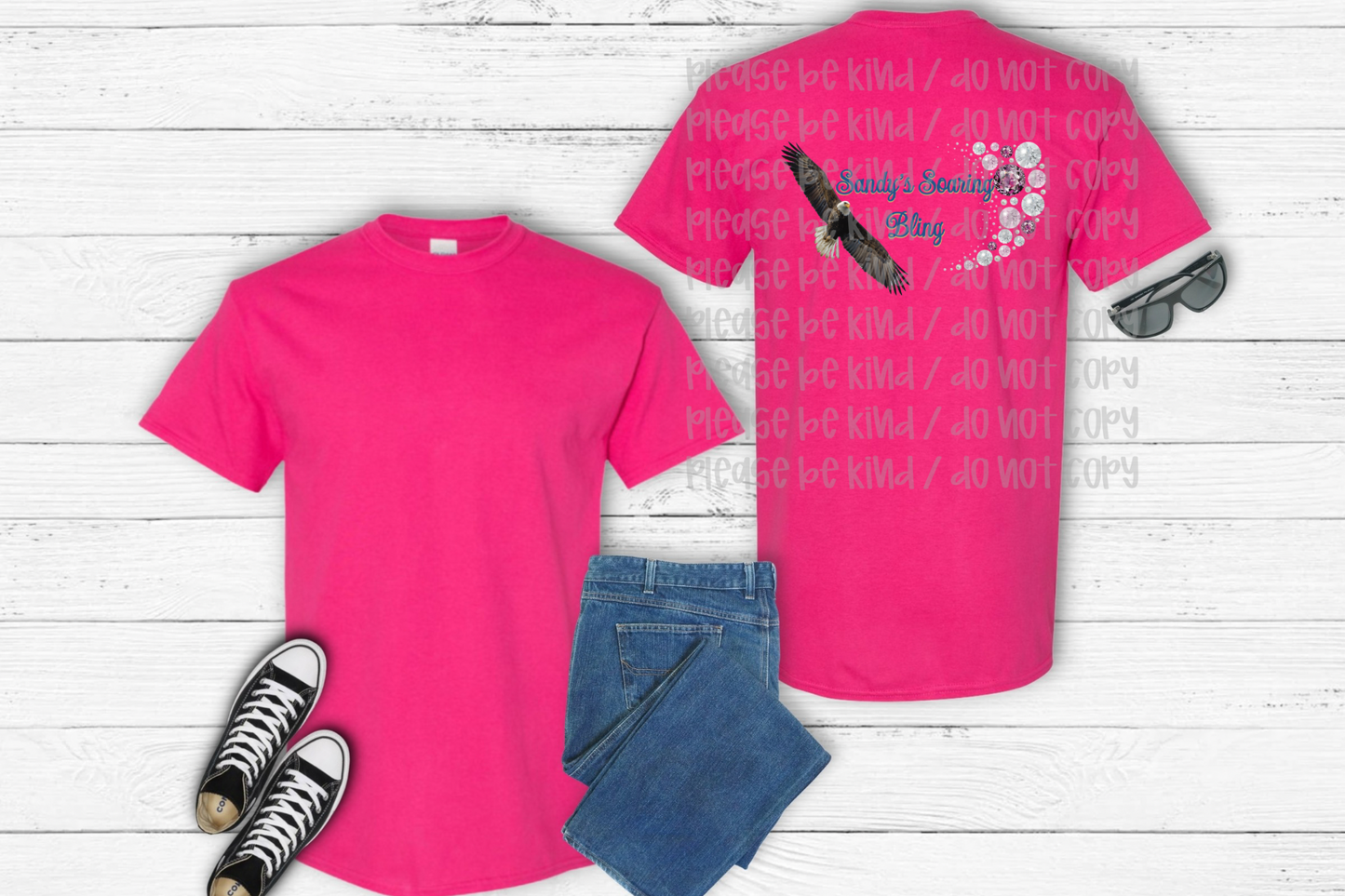 Sandy’s Soaring Bling Apparel