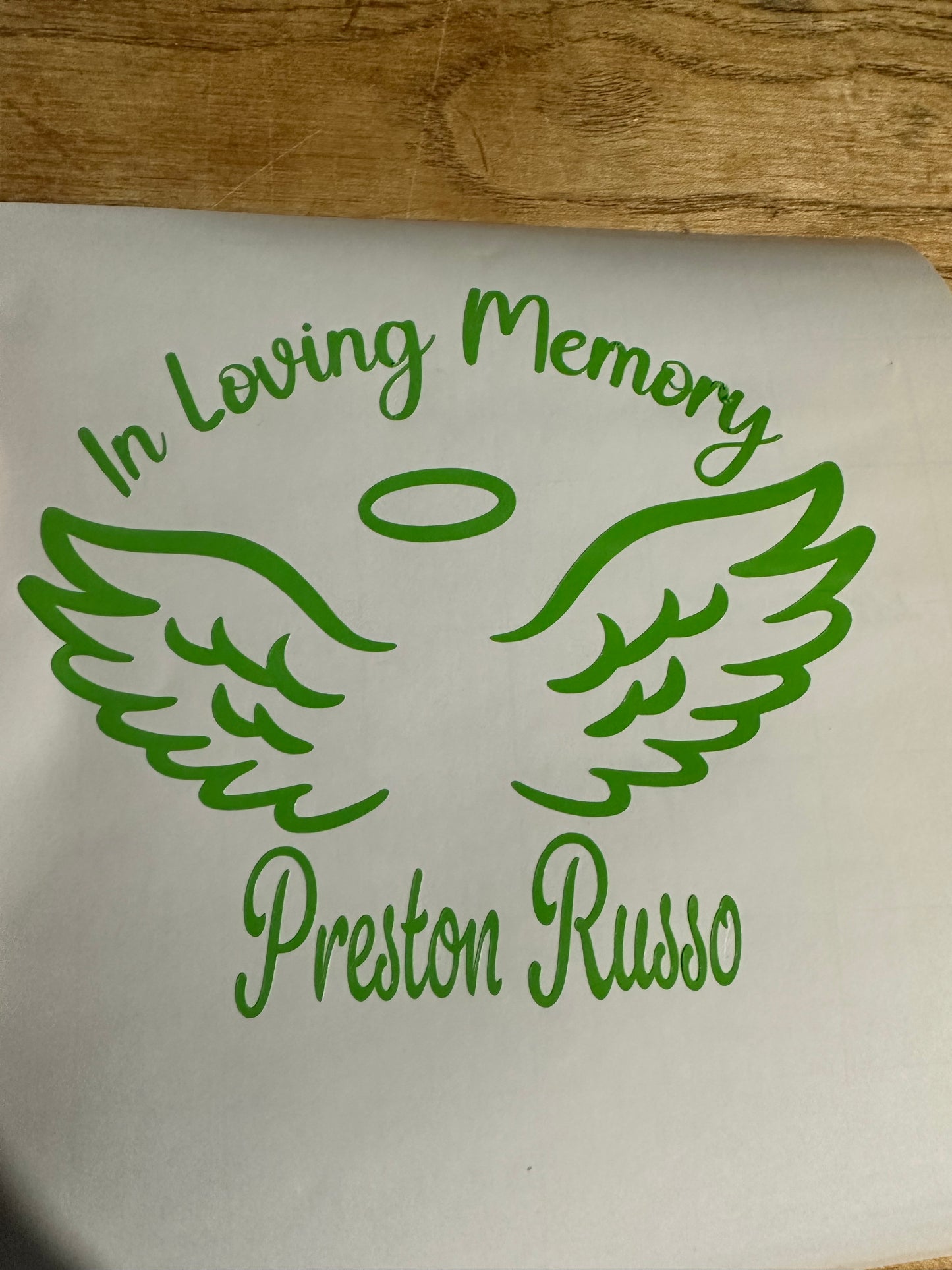 Preston Russo Memorial Decal