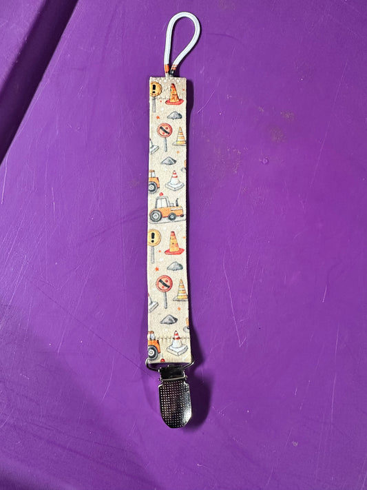 Construction Pacifier Clip