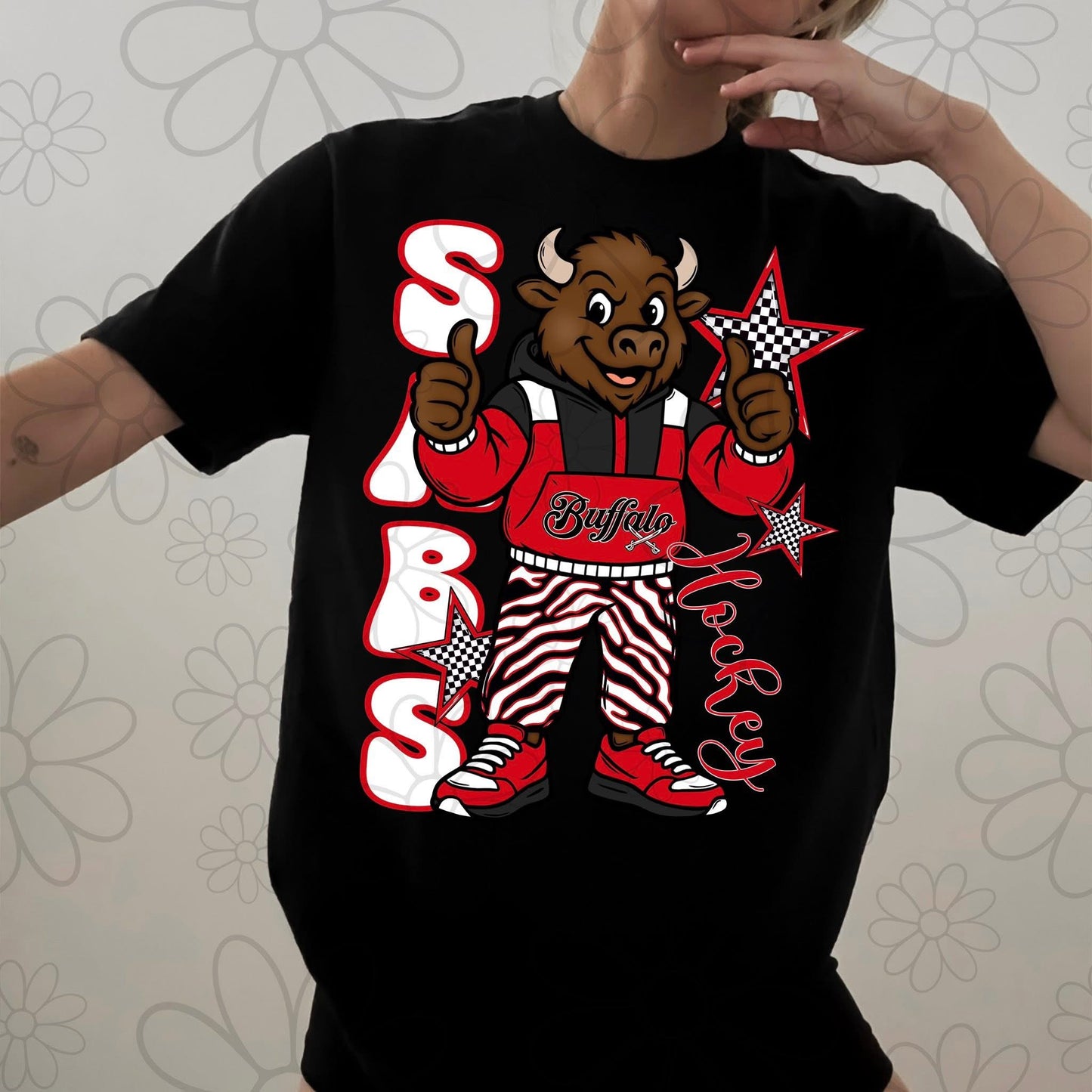 Sabes Retro Hockey Mascot