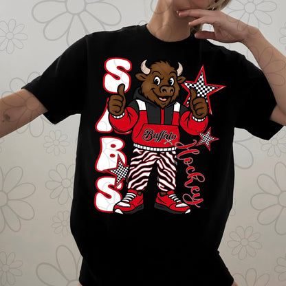 Sabes Retro Hockey Mascot