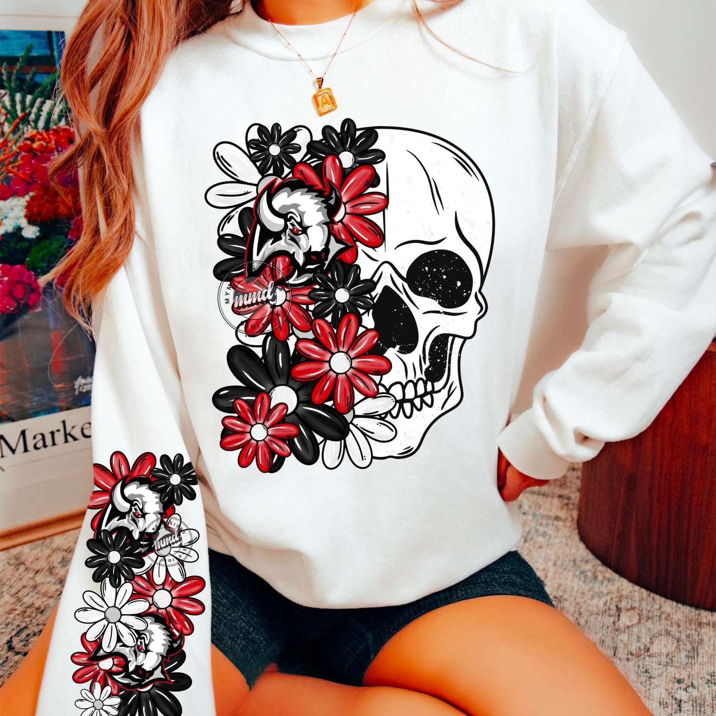 Retro Hockey Skull