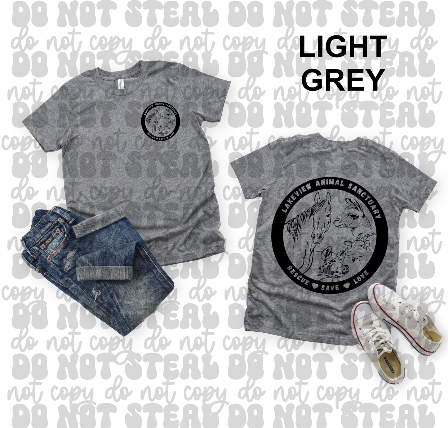 Lakeview Animal Sanctuary Short Sleeve Shirts